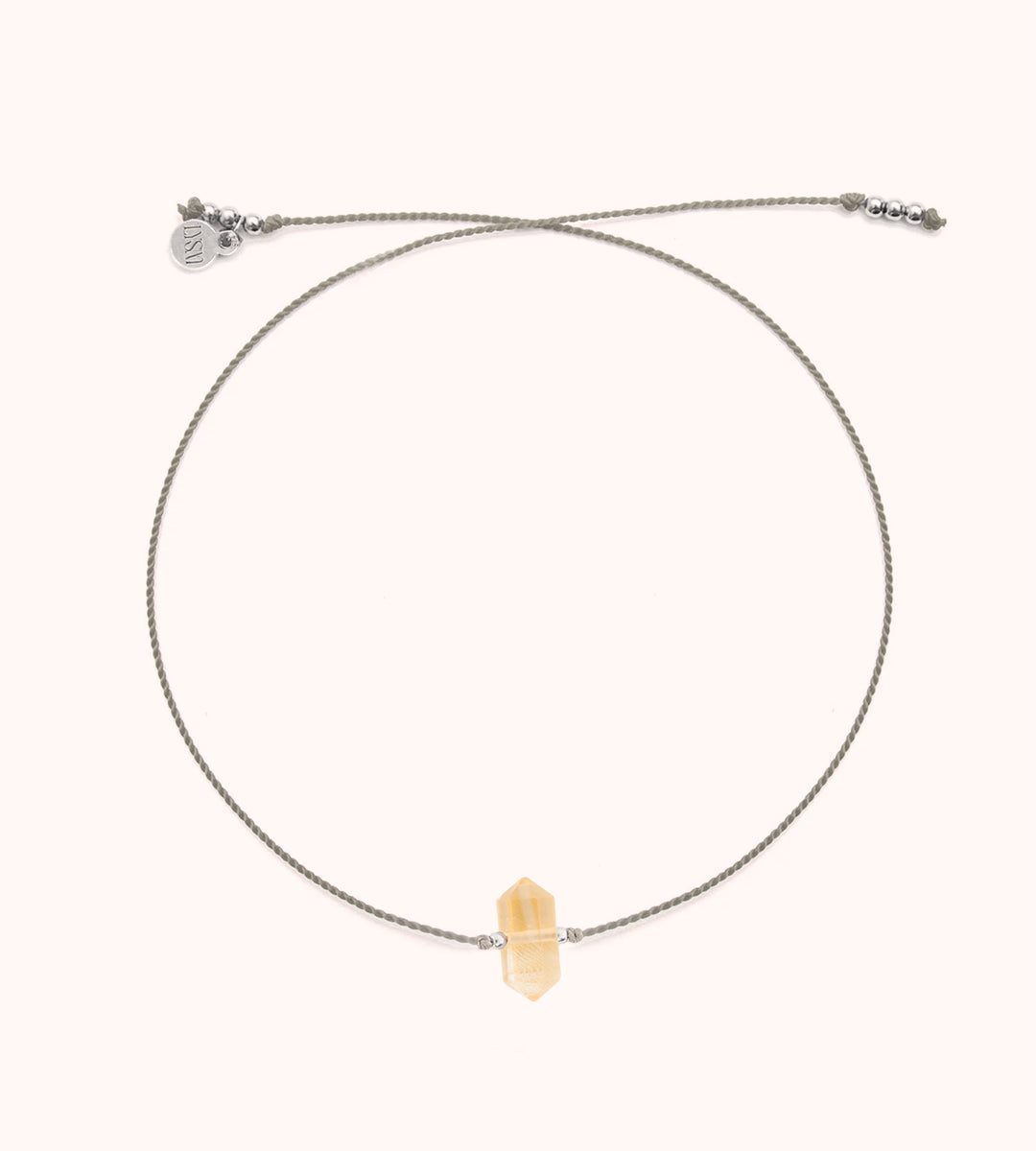 Glücksarmband mit kegelförmigem Citrin dem Stein des Erfolgs